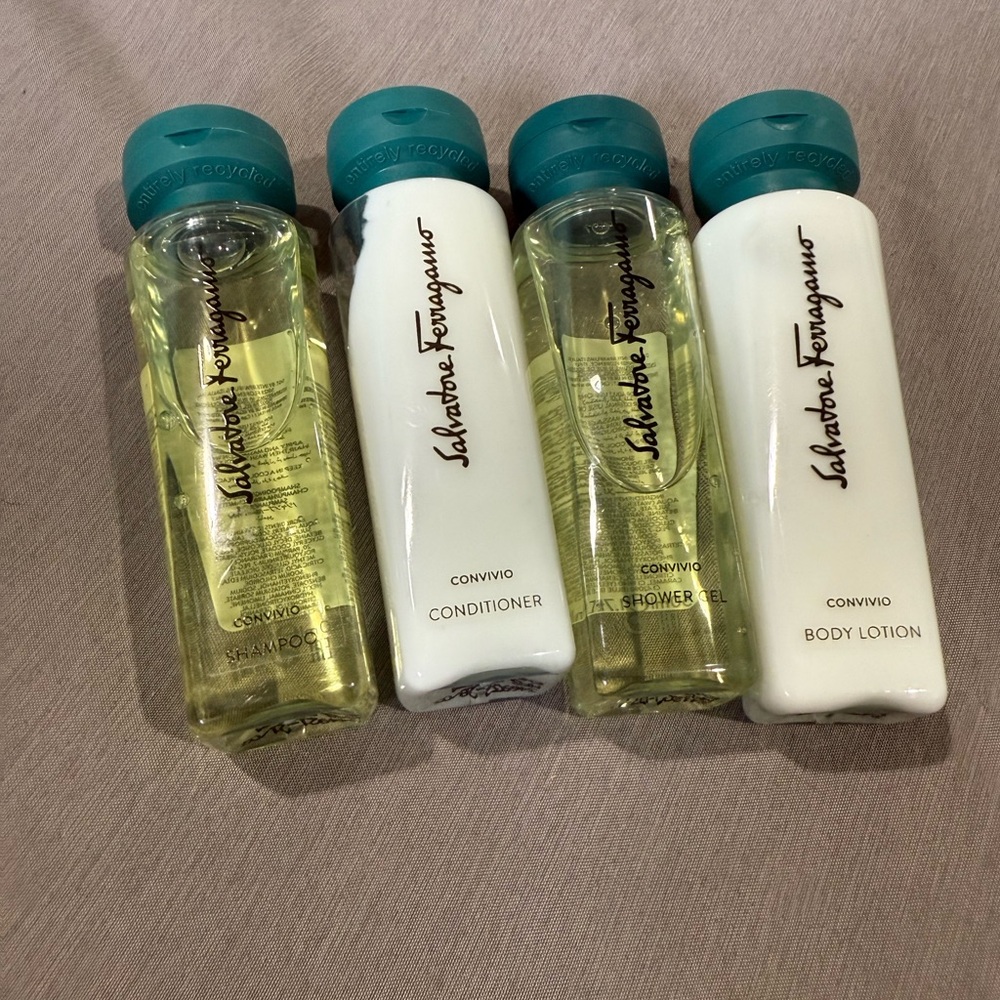 NEW Salvatore Ferragamo travel bath lotion Set 1.7 fl oz each